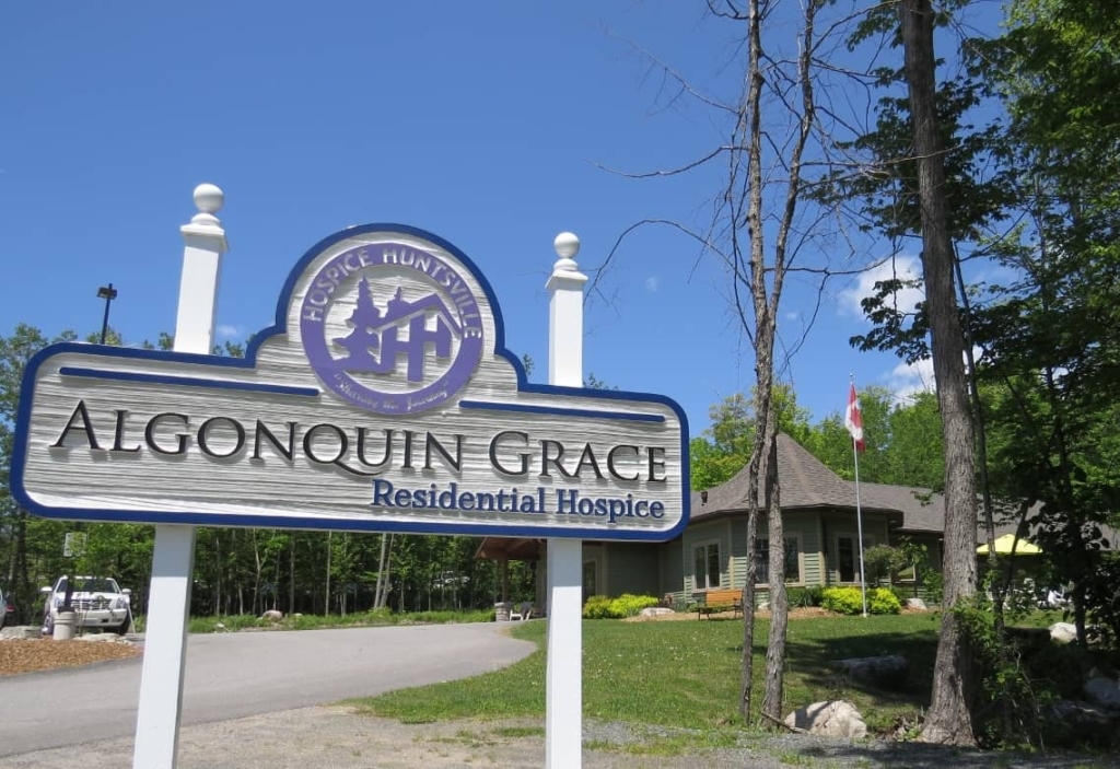 Th Algonquin Grace hospice sign